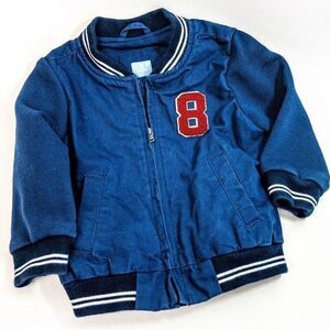 Baby Gap Blue Baseball Jacket Sz 12-18m